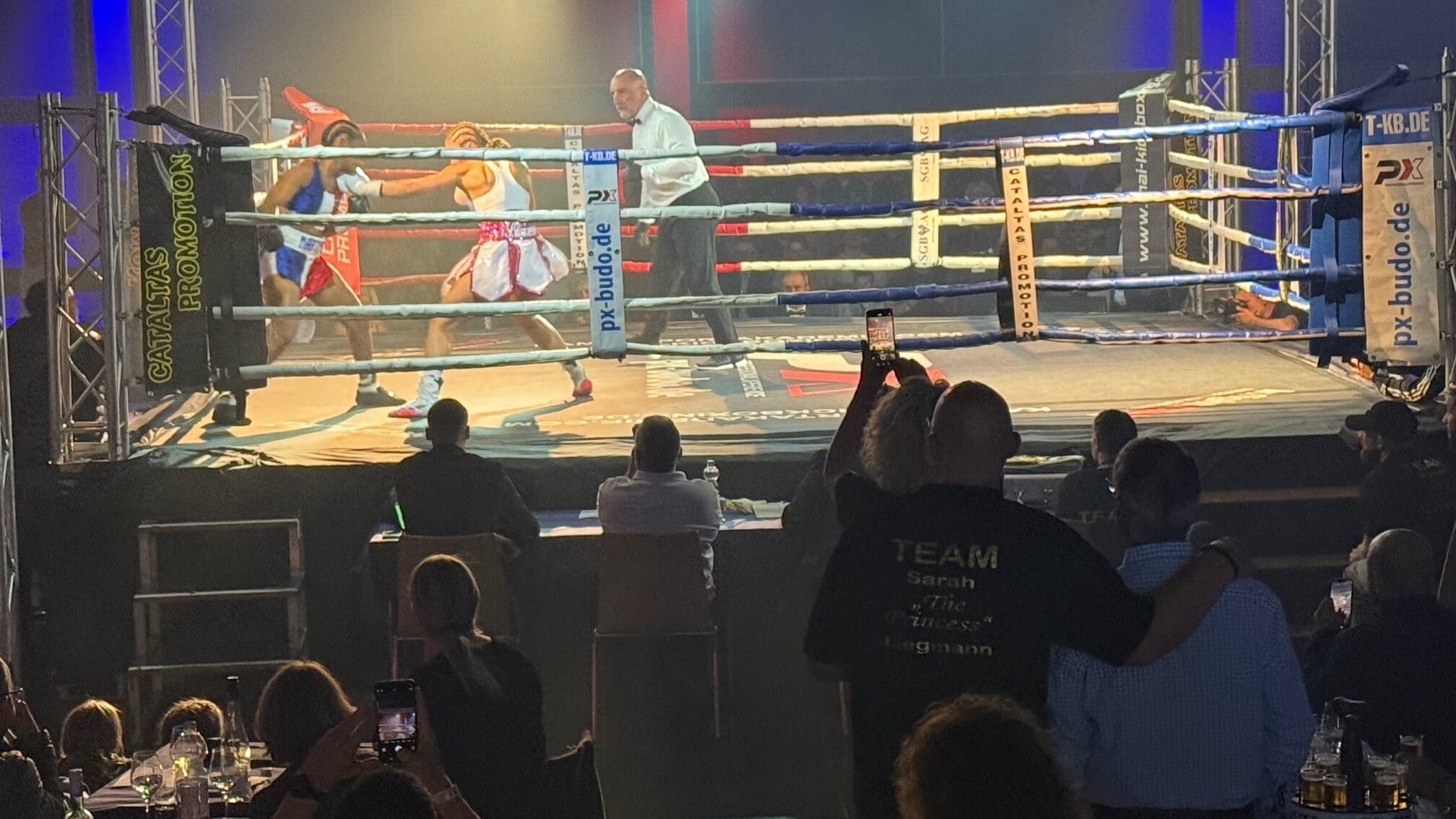 Sarah Liegmann beim Weltmeisterkampf Meckenheimer Fight Night