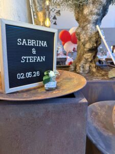Hochzeit Sabrina & Stefan 02.05.2026 in der Alten Hettner Fabrik in Bad Münstereifel.